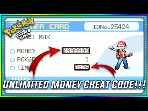 how do i cheat in money in pokemon fire red for emulator for mac